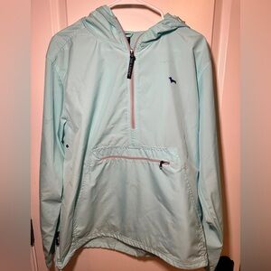 turquoise Sea Side rain jacket
